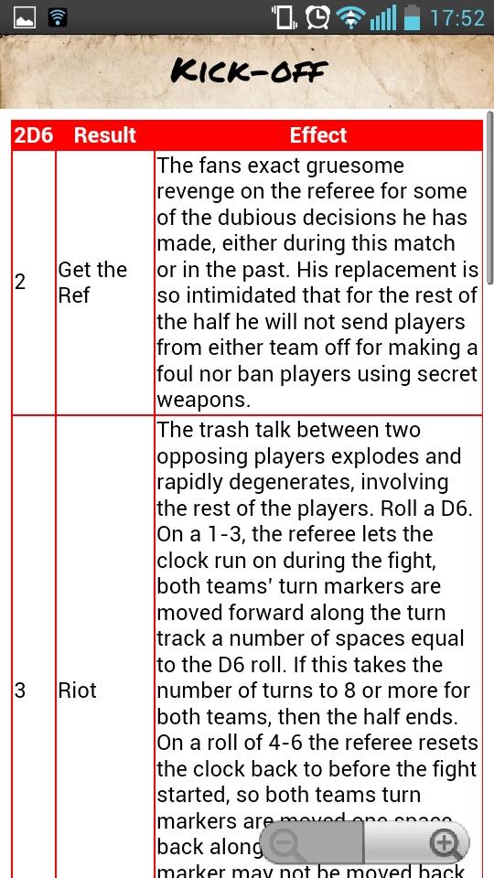 Assistant for BloodBowl - Key Screen 3