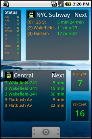 Android application NYC Subway Time all Train Line screenshort