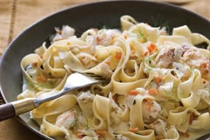 Fettuccine with Crab and Fennel