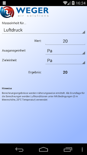 Einheitenumrechner Lüftung