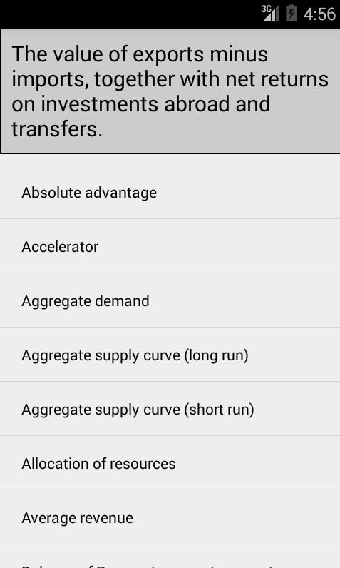 Economics For Students Screen 1