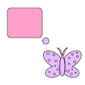 Bubble Butterflies For Go SMS icon