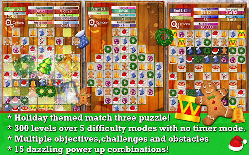 Android application Holiday Drops - Match 3 puzzle screenshort