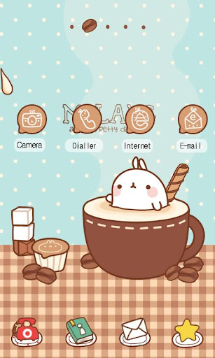 CUKI Themes Molang coffee time