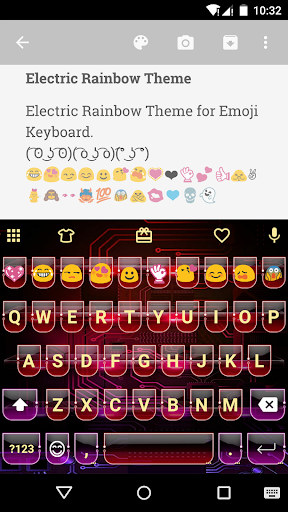 ElectricRainbow Emoji Keyboard