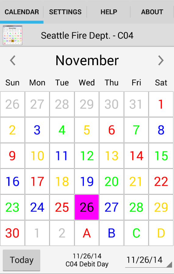 ShiftCal® for Seattle Fire Android Apps on Google Play