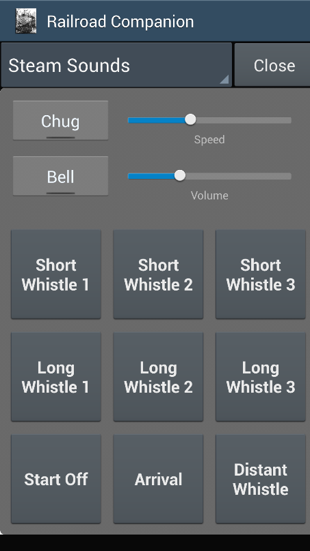 Android application Railroad Companion-Train Sound screenshort