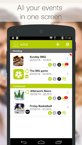 InOut - Organize your meetups