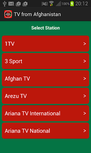 TV from Afghanistan