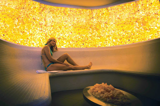 Norwegian-Breakaway-salt-bath - Pools and sunbathing are relaxing, but a salt bath can be absolutely restorative. Try it on Norwegian Breakaway, the cruise line's first ship to feature a Salt Room at sea.