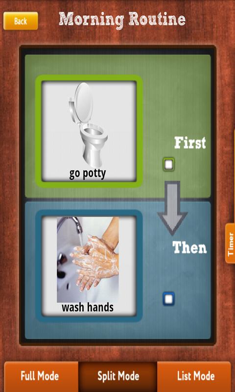 First Then Visual Schedule Screen 2