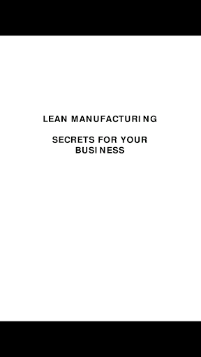 Lean Manufacturing