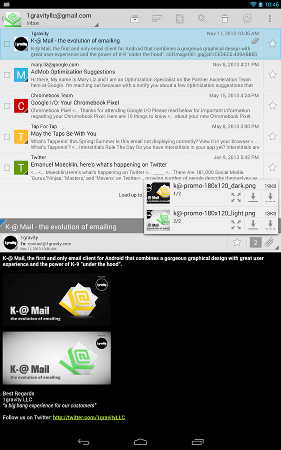 K-@ Mail Pro - Email App - screenshot