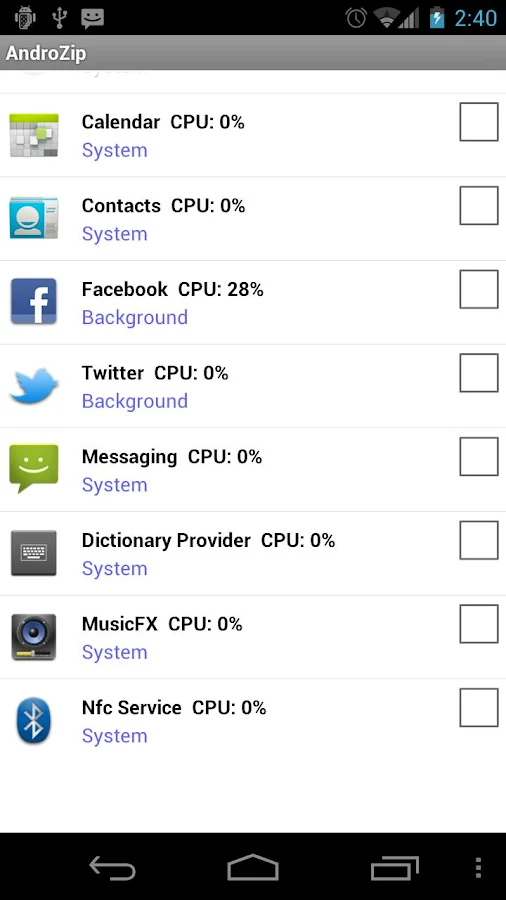 AndroZip™  Gerenciador - screenshot
