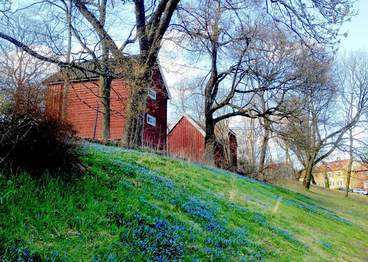 Vøienvolden gård is a short walk from the city center in Oslo, Norway.