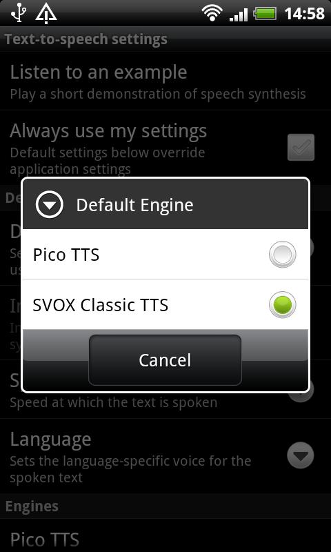 SVOX Hungarian/Magyar Mariska Screen 2