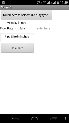 Pipe Sizing Calculator