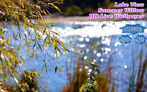 Lake View Willow Landscape HD - náhled