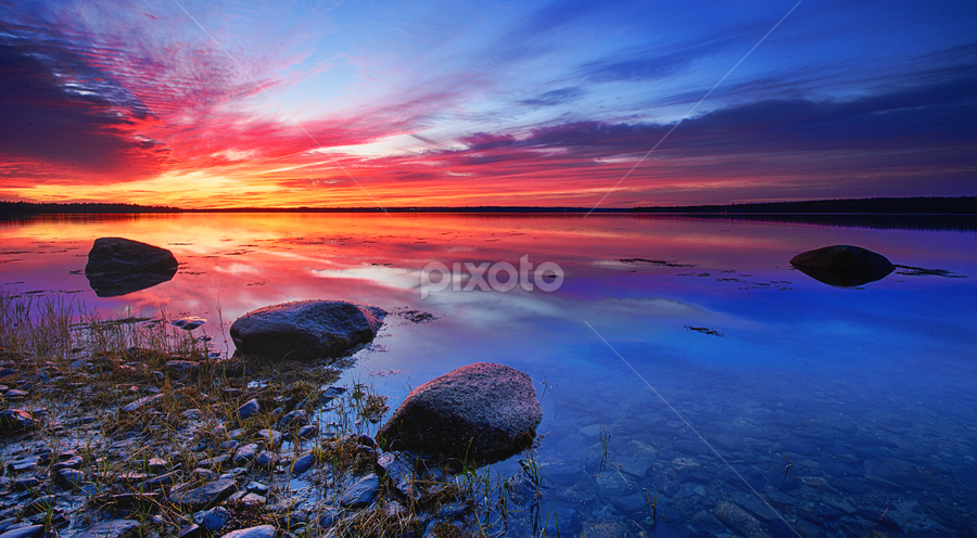 Blue hour by Anna Tymczak-Rzemieniuk - Landscapes Waterscapes