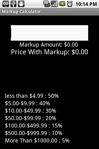 Markup Calculator