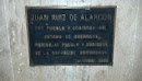 Placa Juan Ruiz Alarcon