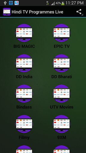 Hindi TV Live Programes HD