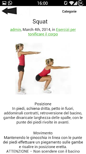 Allenamento per le donne