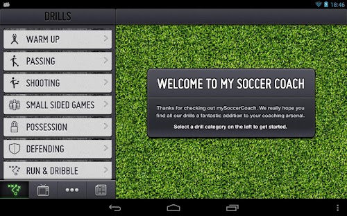 Android application mySoccerCoach Pro screenshort
