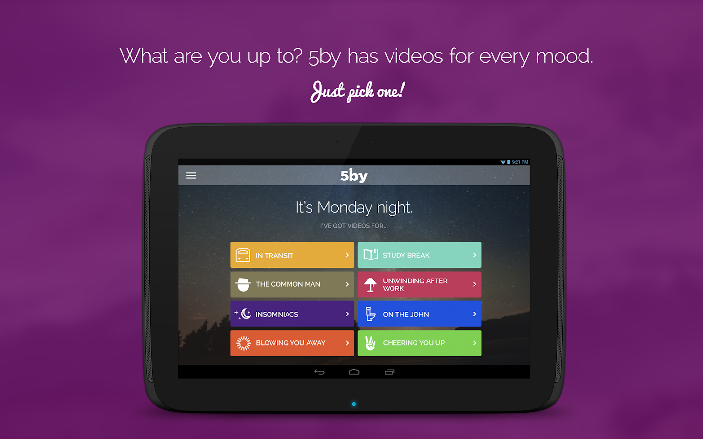  Android   5by, guarda i web della rete a seconda del tuo umore... E non solo!