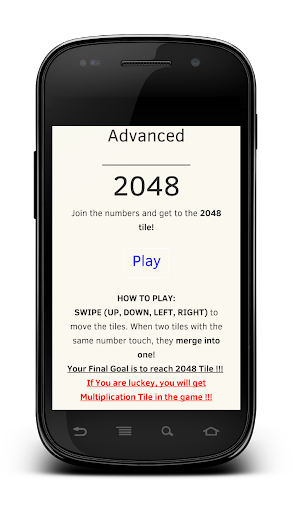 Advanced 2048 Number Game