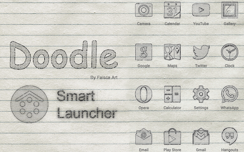 download Smart Launcher Theme Doodle free