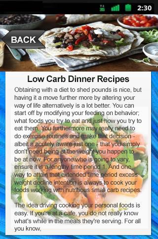 Low Carb Dinner Recipes
