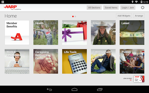 AARP for Android Screenshots 0