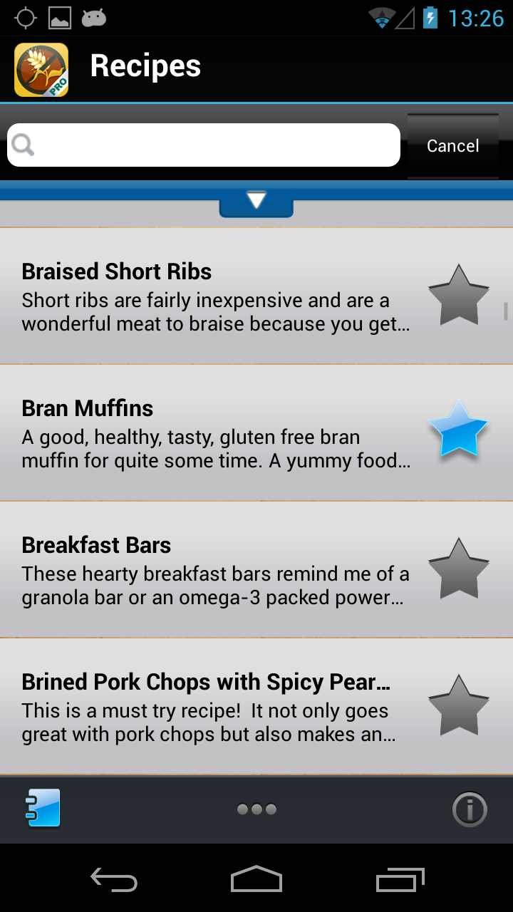 Gluten Free Diet Screen 1