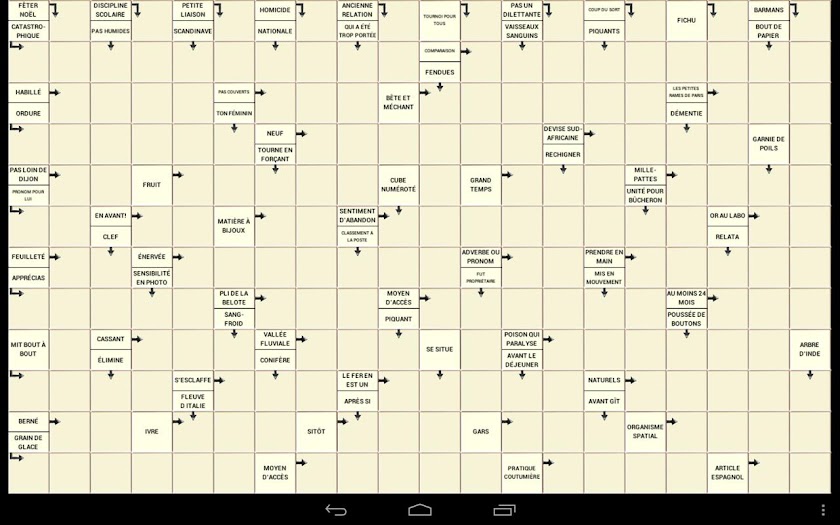 Mots fleches HD Screen 1