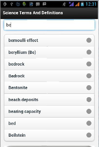 Science Terms And Definitions