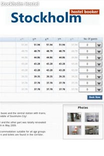 Stockholm Hostel Booking Screenshots 2