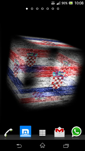 【免費個人化App】3D Croatia Cube Flag LWP-APP點子