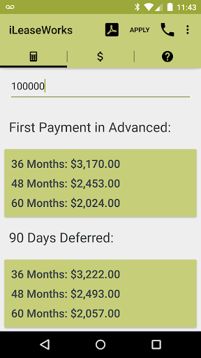 iLeaseWorks Calculator