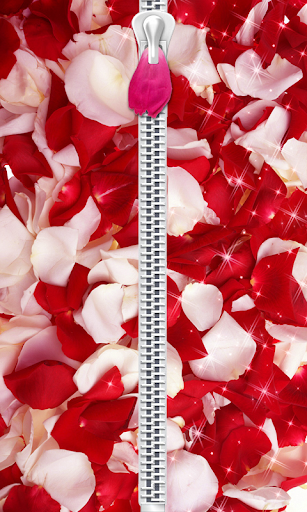 Rose Petals Zip Lock Screen