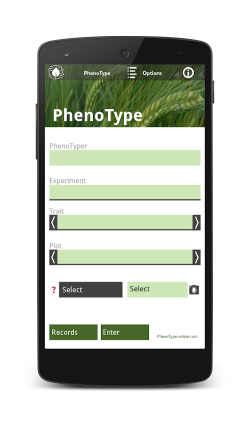 Android application PhenoType screenshort