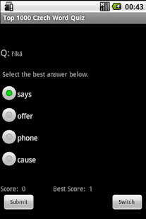Top 1000 Czech Word Quiz Screenshots 1