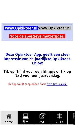 Opkiktoer sportieve toertocht