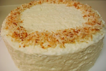 Banana Cake with Coconut Cream Cheese Frosting