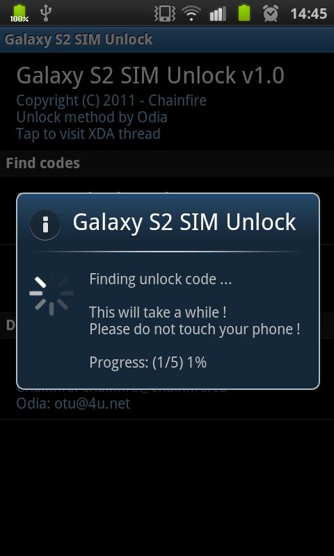 [root] Galaxy S2 SIM Unlock - screenshot