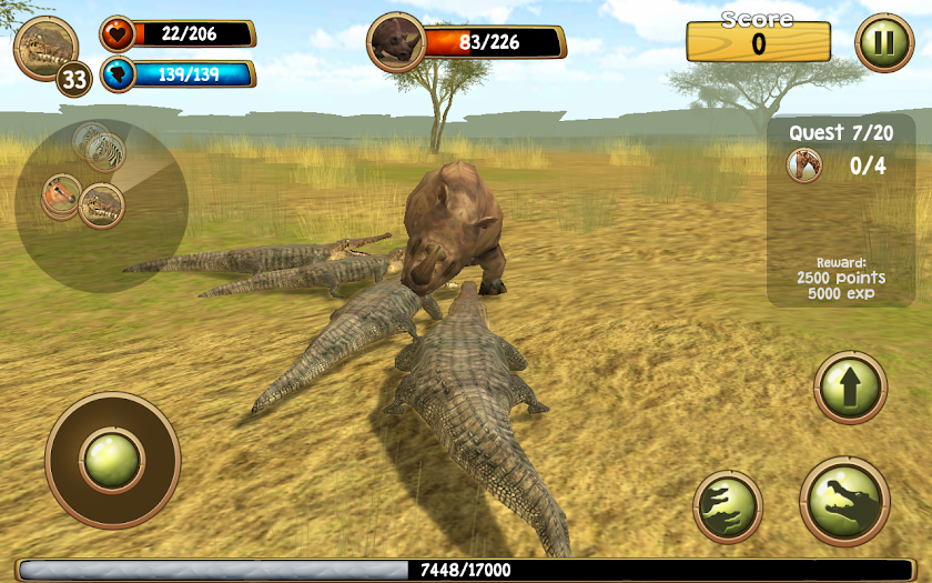 Wild Crocodile Simulator 3D Screen 3
