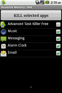 Advanced Task Killer - screenshot thumbnail