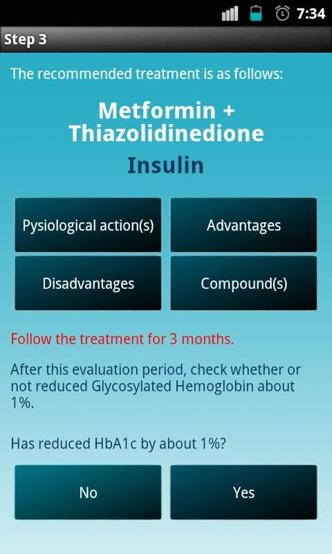 Android application Diabetes Pharma screenshort