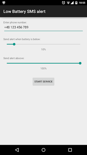 【免費工具App】Low battery SMS alert-APP點子