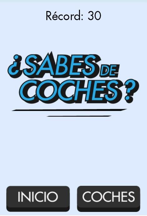 Android application ¿Sabes de coches? screenshort